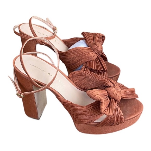 Loeffler Randall Natalia Platform Sandal Block Heel
Terracotta Organza NEW - Picture 4 of 10